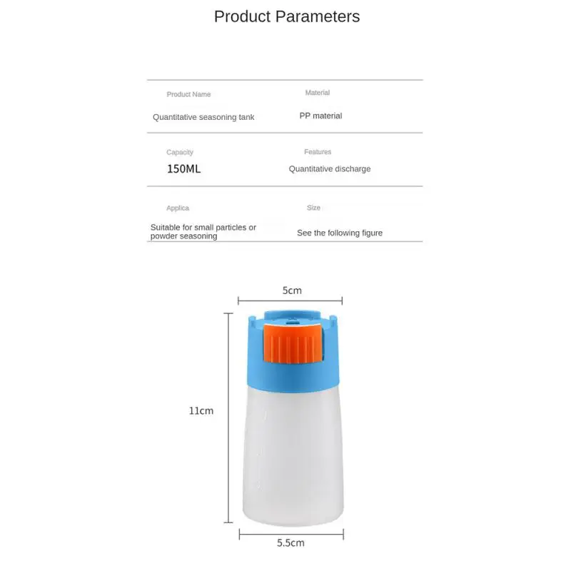 Metering Salt Dispenser Seasoning Bottle Shaker Push Type Sugar Bottle Spice Pepper Salt Shaker Spice Jar Can Kitchen Gadgets