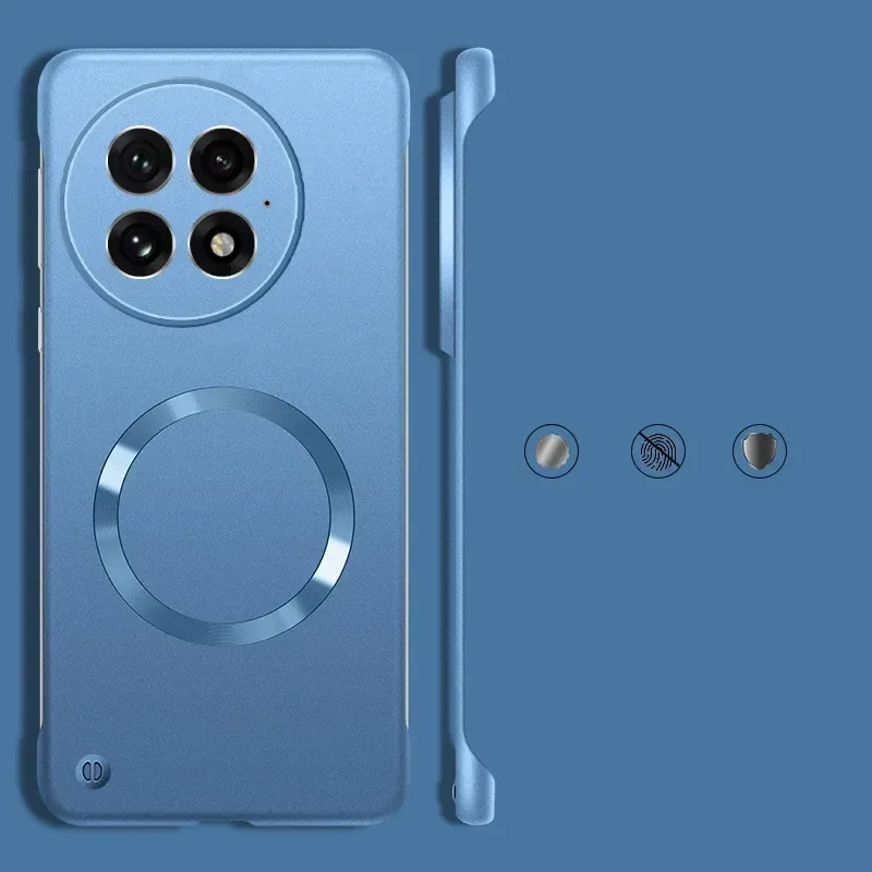 Luxury Ultra Thin Metallic Frameless Magnetic Matte Phone Case - Shockproof Protection Cover