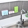 Kitchen Sink Accessories organizer shelf Sponges Drain Drying Rack Stainless Steel Kitchen Sponges Holder Self Adhesive Sink 6