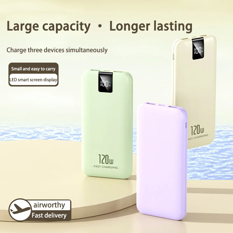 Xiaomi 120W Fast Charger Power Bank 200000mAh High Capacity Portable Sapre Battery Digital Display For iphone Huawei 2025 New 2