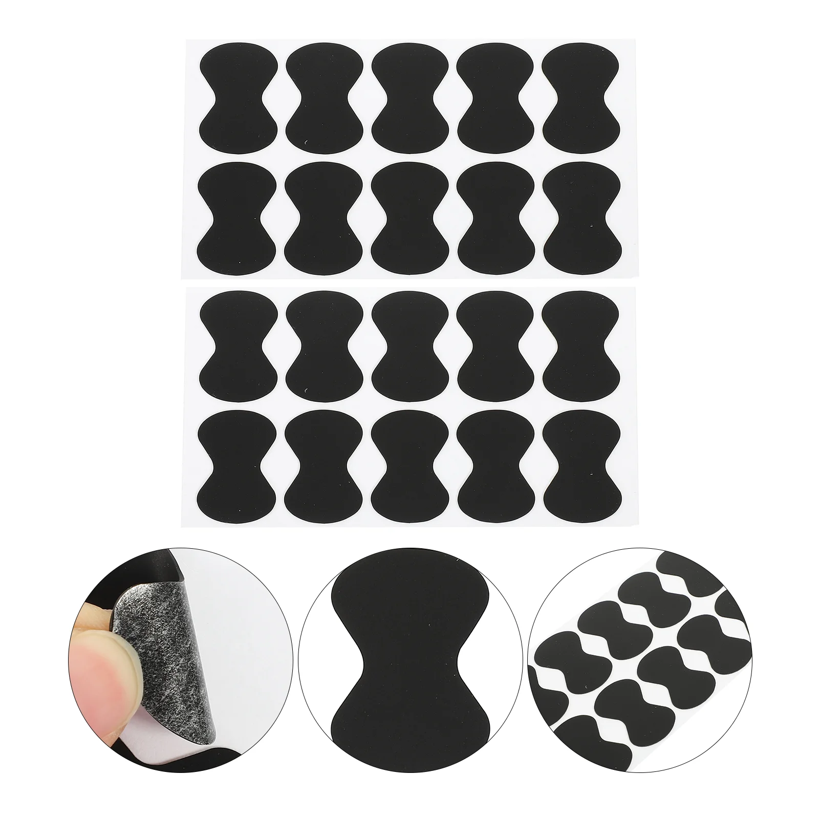 

20 Pcs Anti-slip Stickers for Paddles Guitars Pick Accessory EVA Bass Holders Acoustic Guitar Small Supplies Practical Acoustic