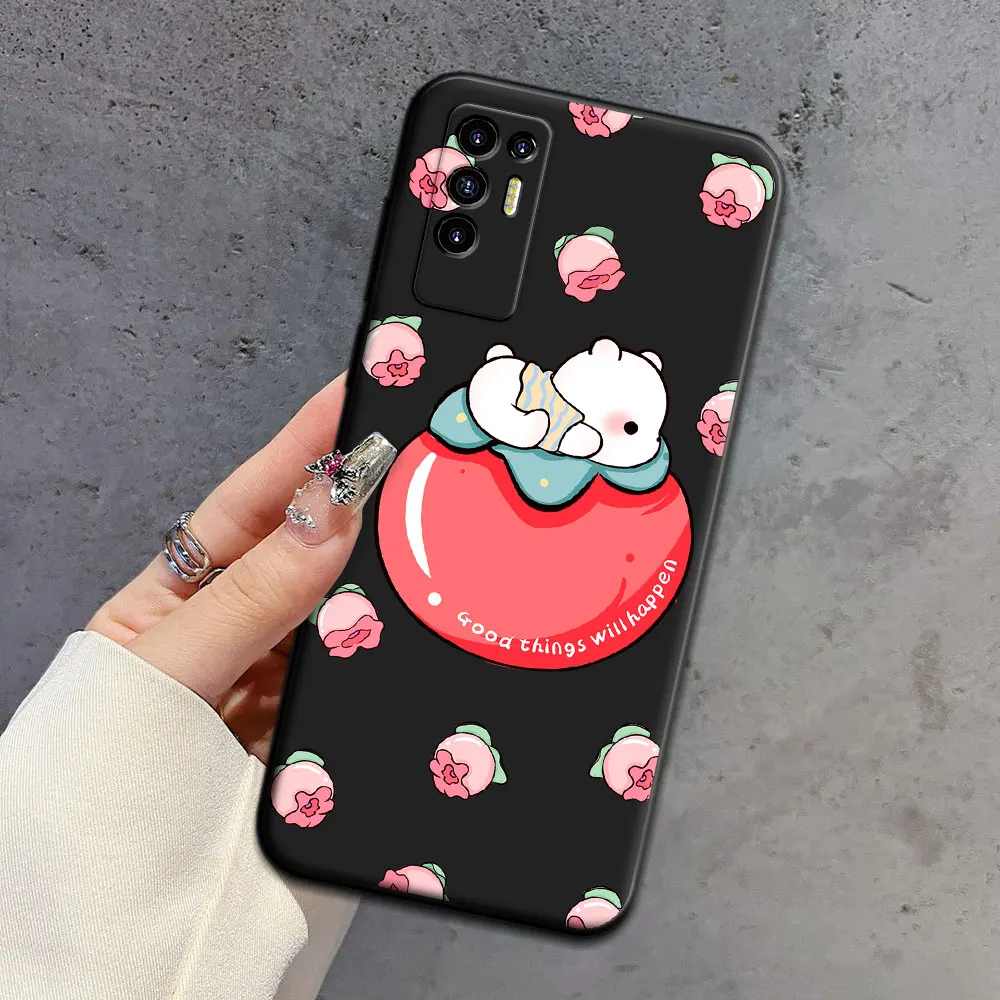 Cartoon Astronaut Silicone TPU Phone Case – Soft Protective Back Cover
