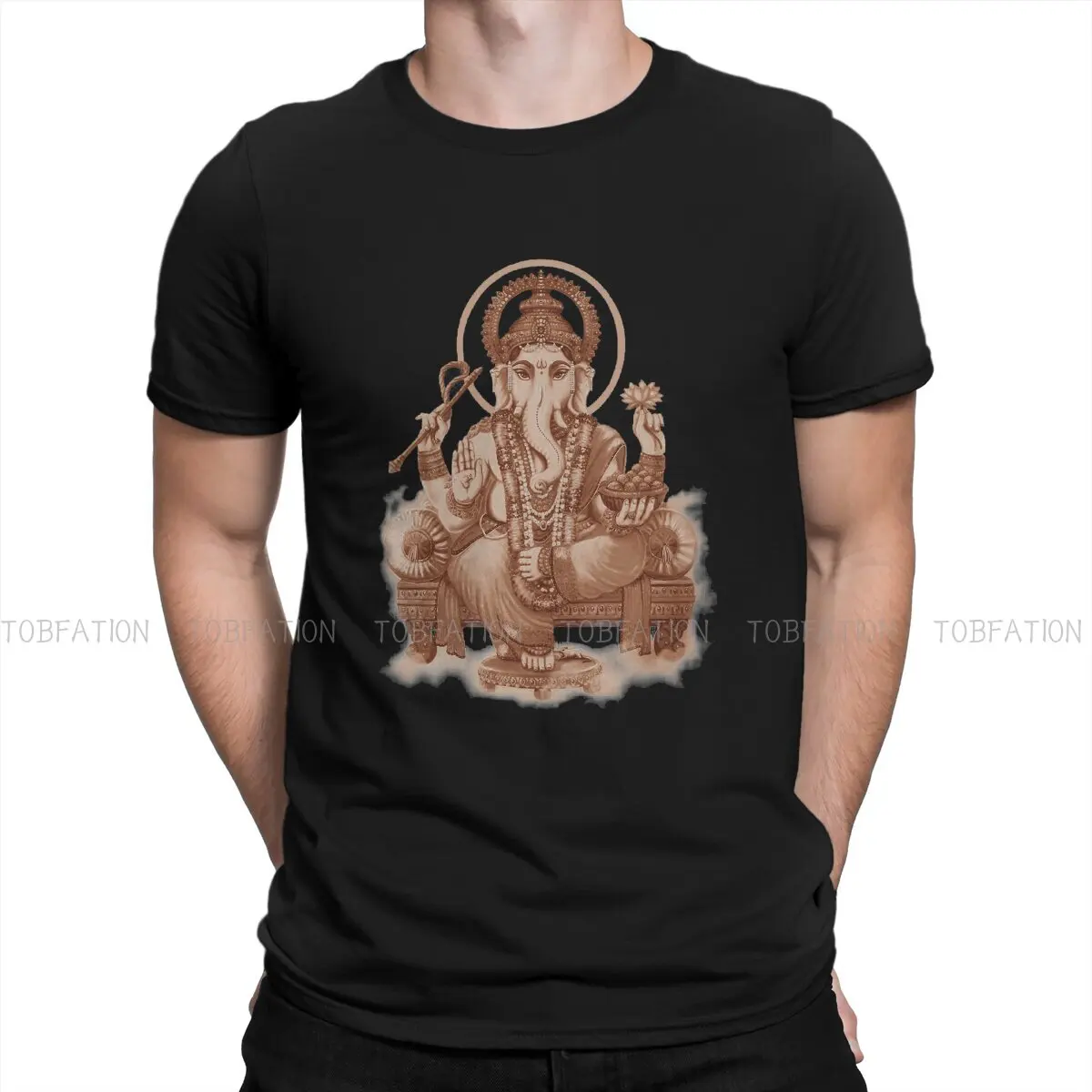 Ganesha Ganapati God Of Wisdom India Мужская футболка для удаления всех препятствий Повседневная