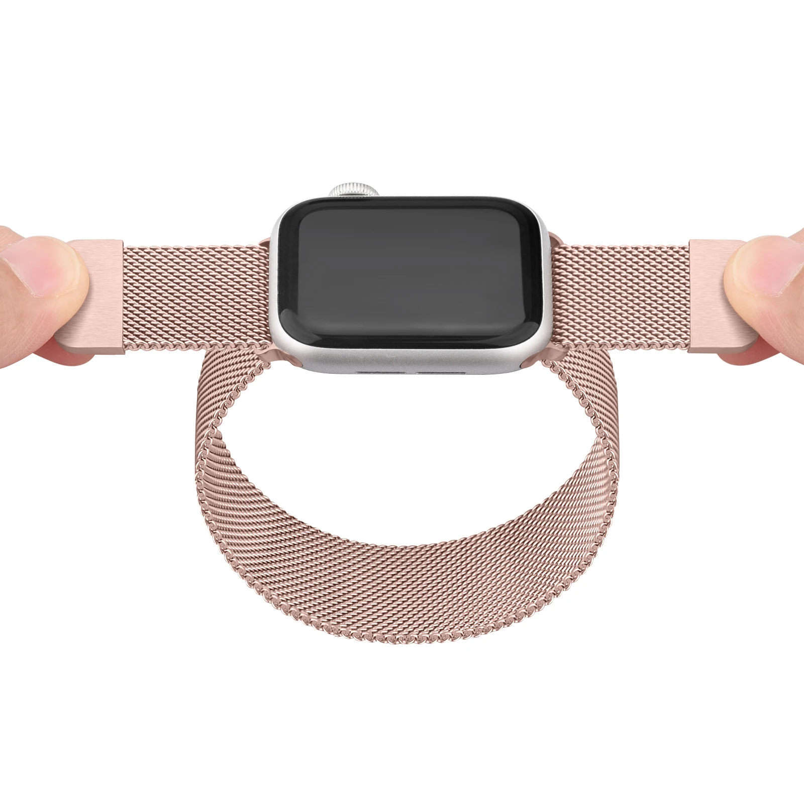 

Magnetic Metal Strap For Apple Watch Band Series 7 41mm 45mm Milanese Bracelet For iWatch 6 5 4 3 2 1 SE 38MM 42MM 40MM 44MM