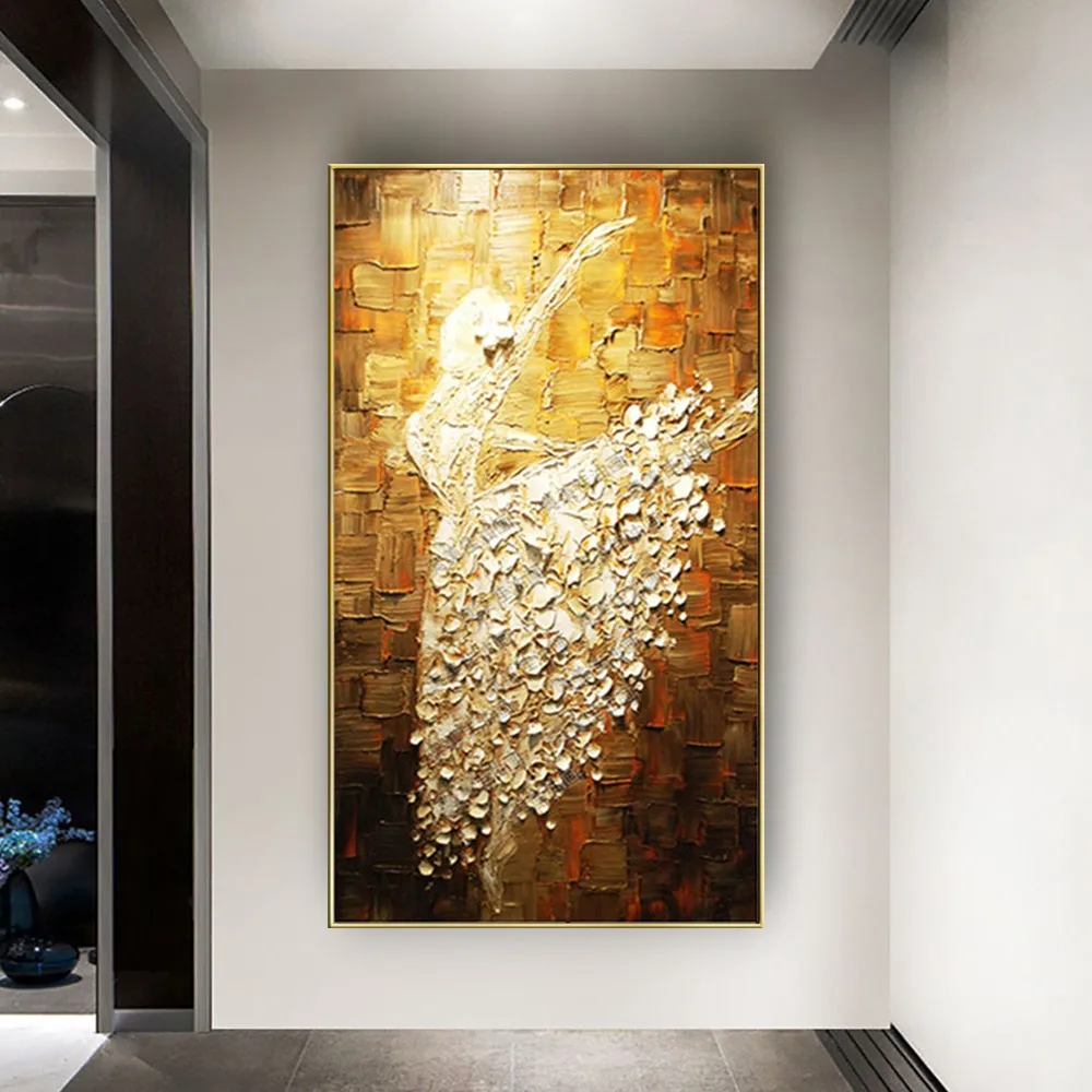 

100% Handmade Modern Oil Painting On Canvas Nordic Dancer Show Poster Abstract Mural Home Wall Art Picture For Living Room Decor