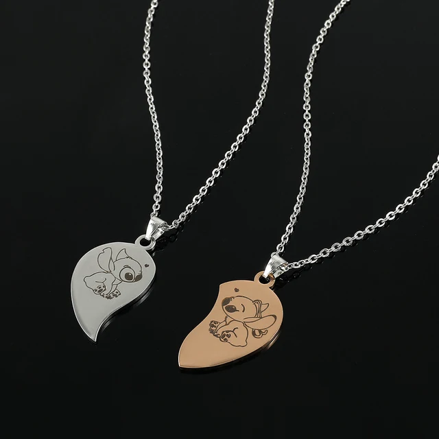 Acheerup Collana Personalizzata Con Doppio Nome Per Donna, In Acciaio Inossidabile, Con Cuore Personalizzato, Zircone, Corona, Gioielli Natalizi, Regalo Per Coppia - Foto 7