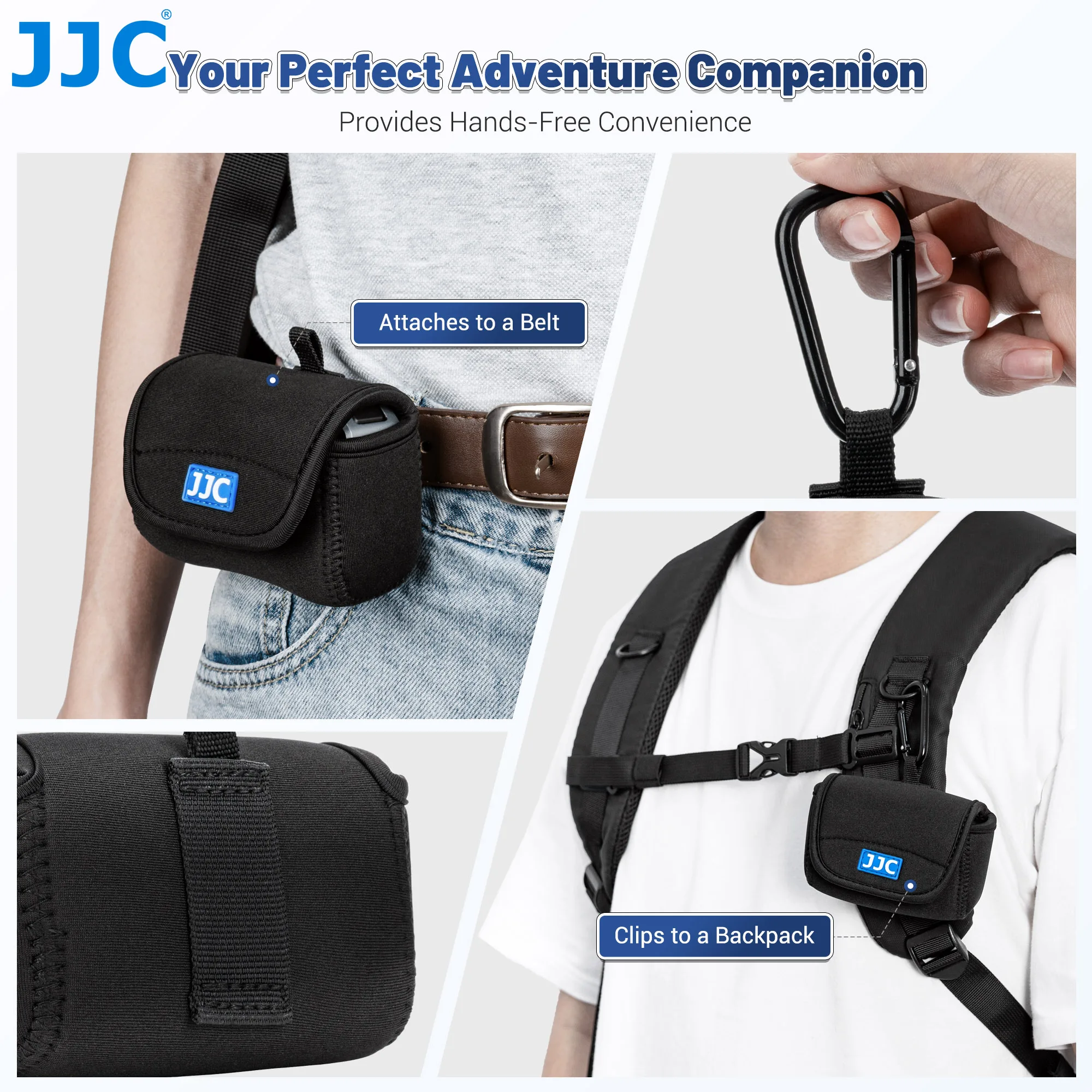 Sacoche pour caméra d'action, étui vertical/horizontal, compatible GoPro, DJI, Insta360
