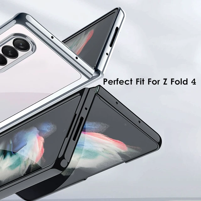 Plating Transparent Case for Samsung Galaxy Z Fold 4 Fold4 3