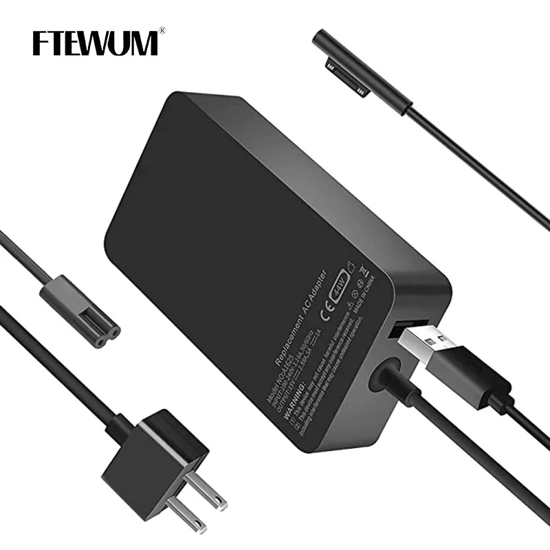 Portátil Adaptador de Alimentação ac 15v 2.58a 44w Carregador para Microsoft 1796 1769 1800 Nova Superfície Livro Pro Pro Pro Pro Carregador - Imagem 4