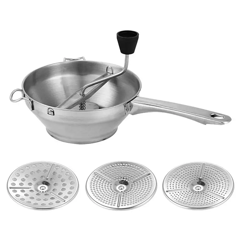 Food Mill Stainless Steel Hand Operated Tomato Mill Mashed Potatoes