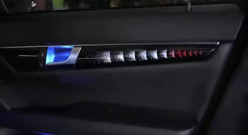 메르세데스 벤츠 C 클래스 W204 2013-2015 에 적합, 다채로운 LED 분위기 램프, 발판 조명, 중앙 앰비언트 라이트