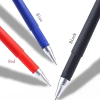 0.5mm Gel Pen Set Full Needle Tube Black Blue Red Color Pens for Writing Test Available Back To School Cheap Stationery Supplies 2
