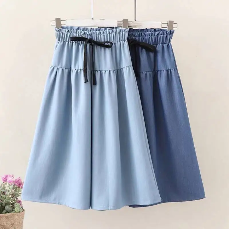 

Summer Girls Wide Leg Pants Children Thin Breathable Trousers Loose Teenage Casual Girls Clothing Pants