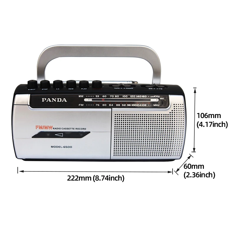 Cassette Player Portable Cassette Player Tape Recorder Walkman Music Speaker FM MW Radio for Elderly Kids Learning Language