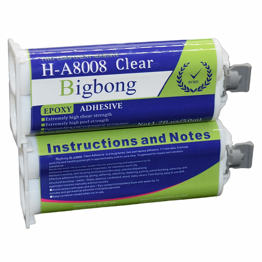 2 Stuks Lijm Lijm Epoxyhars 50Ml 11 Twee Component Transparante