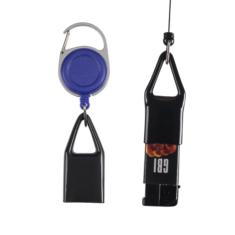 Portable Lighter Case Cover Bag Holder Belt Bag with Keychain Retractable Rope Clip Lighter Bag Case 5