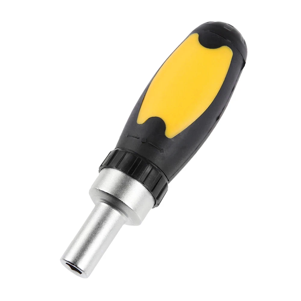 

Screwdriver Ratchet Wrench 1/4 Batch Head 6.35mm Carbon Steel Positive And Negative Ratchet Handle Screw Driver