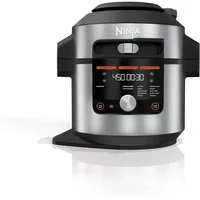 Ninja OL601 Foodi XL 8 Qt. Pressure Cooker Steam Fryer with SmartLid, 14-in-1 that Air Fries, Bakes & More with 3-Layer Capacity 1