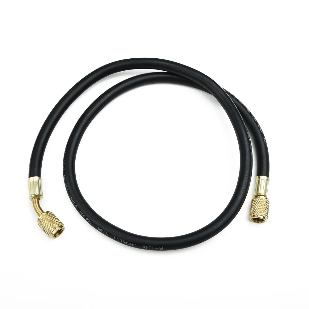 

R-410A Charging Hose Refrigeration Replacement 1/4 inches SAE 800PSI Black Equipment Durable Practical Reliable