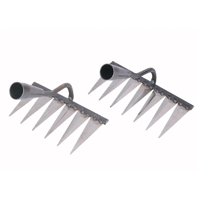 Hoe Weeding Rake Farm Tool Weeding and Turning The Ground Loose Soil Artifact Nail Rake Tool Artifact Harrow Agricultural Tools