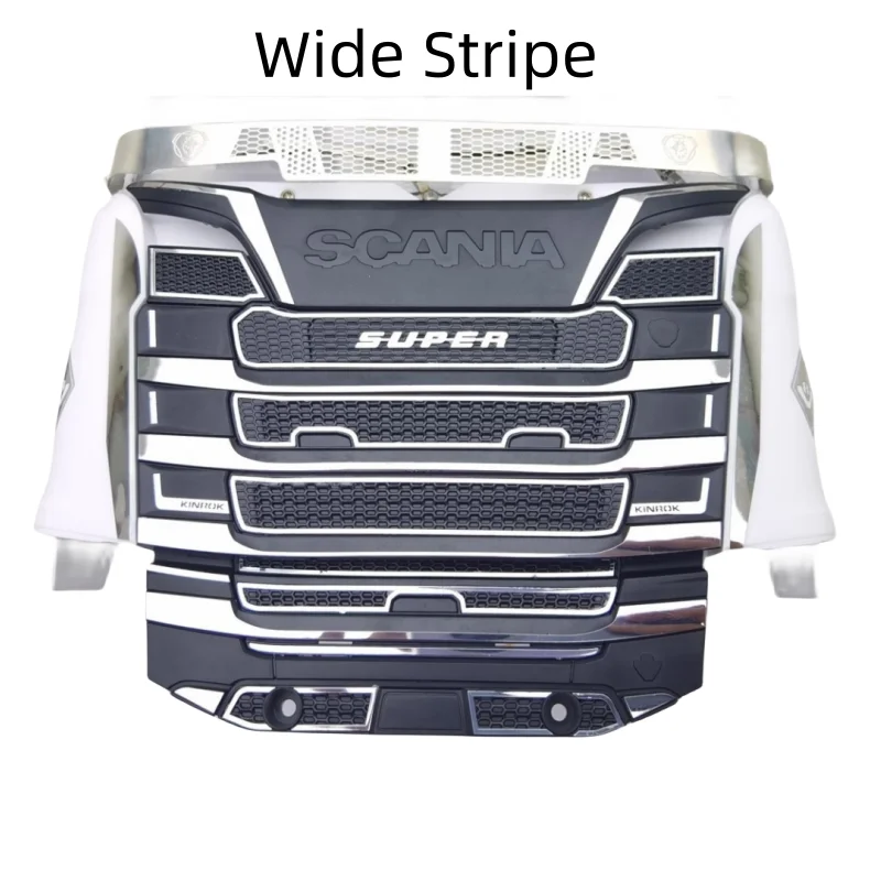Metal Paste Intake Hood Stickers Decoration Parts for 1/14 Tamiya Truck Tractor Scania 56368 770s DIY Upgrade Accessories 2