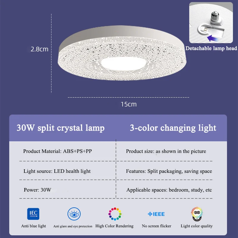 Super Bright LED Chandelier Bulbs E27 LED Light Eye-Protecting Energy-Saving Lights for Home Living Room and Bedroom Lighting