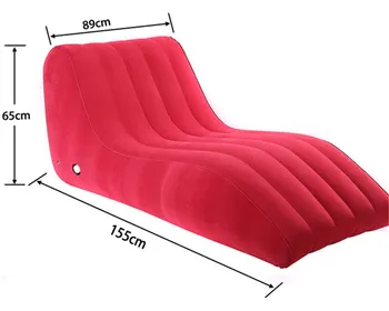 S-Shape Inflatable Sex Sofa Chair Furniture Sex Toys for Couples Adult Games Cushion Position Love Lounge Erotic Sexy Tools 4