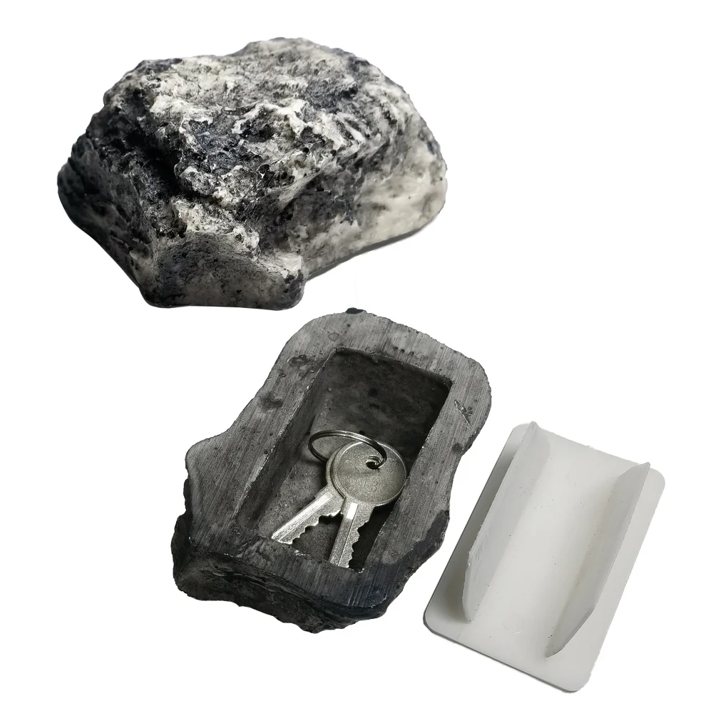 Fake Rocks For Storage Fake Rock For Keys Key Hider Outside, Fake Key Safe Rock, Stone With ...