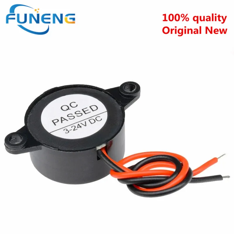 SFM-20B DC3-24V 내구성 피에조 전자 부저 알람, 95DB 연속 사운드 비퍼, 아두이노 자동차 밴용, 3-24V, 5 개