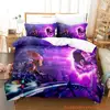 Game Anime Ratchet Clank Rift Apart Bedding Set Cartoon three-piece set Adult Kid Bedroom Duvetcover Sets 3D Kawaii 4