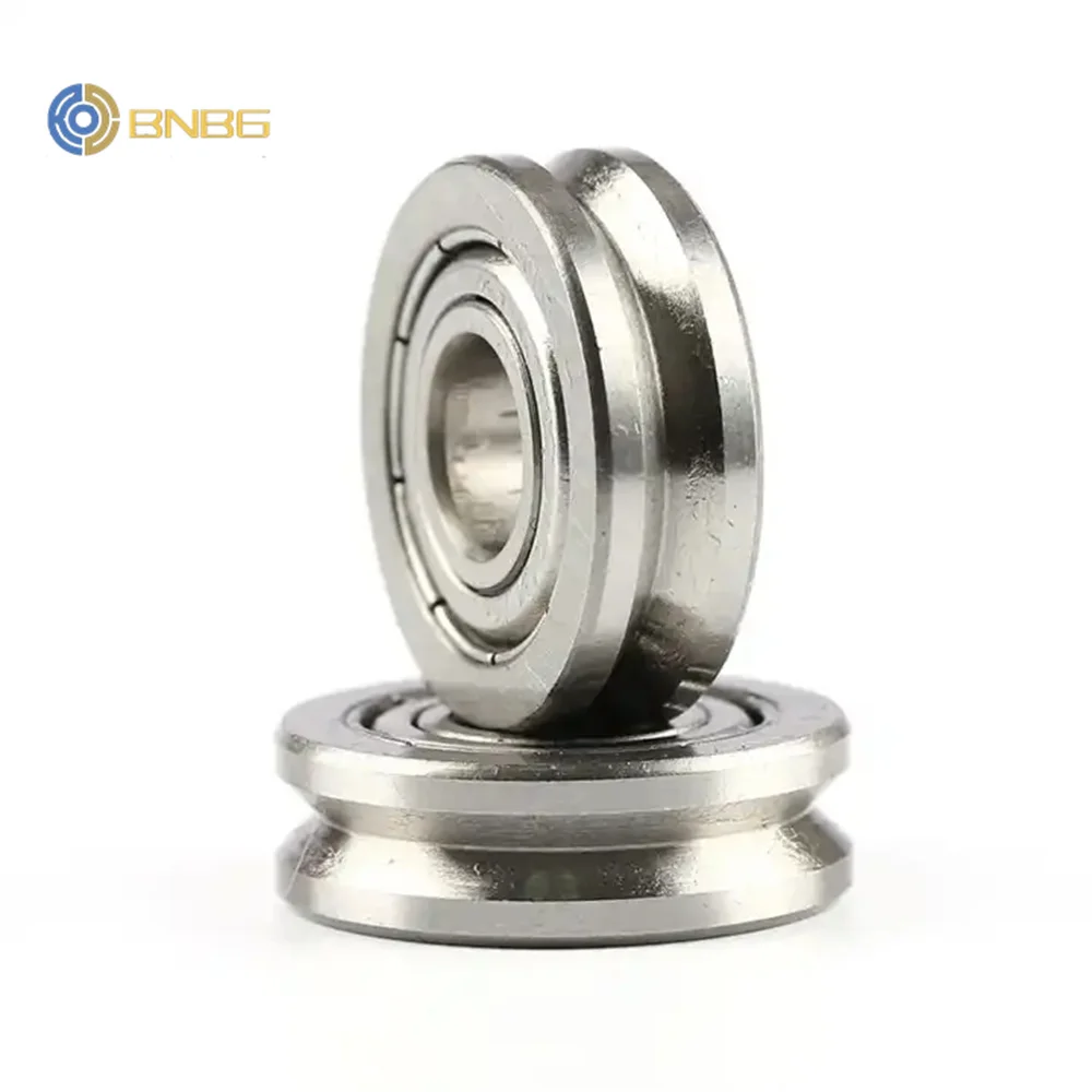 V608zz externo anel sulcado straightener guia rolamentos de roda 5PCS 8*22*7 mm polia V largura do sulco 1.5mm v608/22 grooved bearing pulley