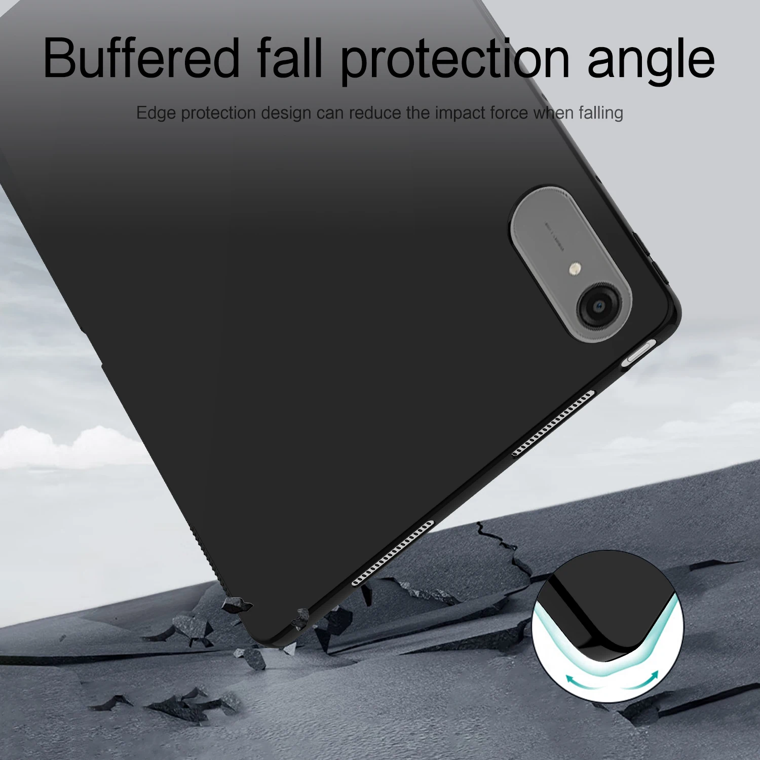 13 Tablet Shockproof Silicone TPU Protective Back Cover Case