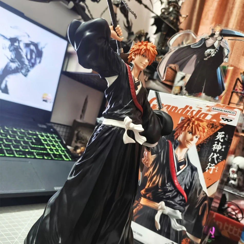 21cm Anime Bleach Figur Kurosaki Ichigo Kuchiki Byakuya Actionfigur Toushirou Figurine PVC-Modell Sammlerstück Geschenk