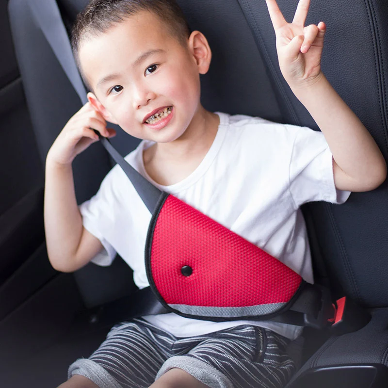 

New Universal Car Safe Fit Seat Belt Sturdy Adjuster Car Safety Belt Adjust Device Triangle Baby Child Protection Baby Safety