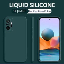 Premium Square Liquid Silicone Phone Case - Enhanced Protection for Redmi Note 10T 5G (Dark Green)