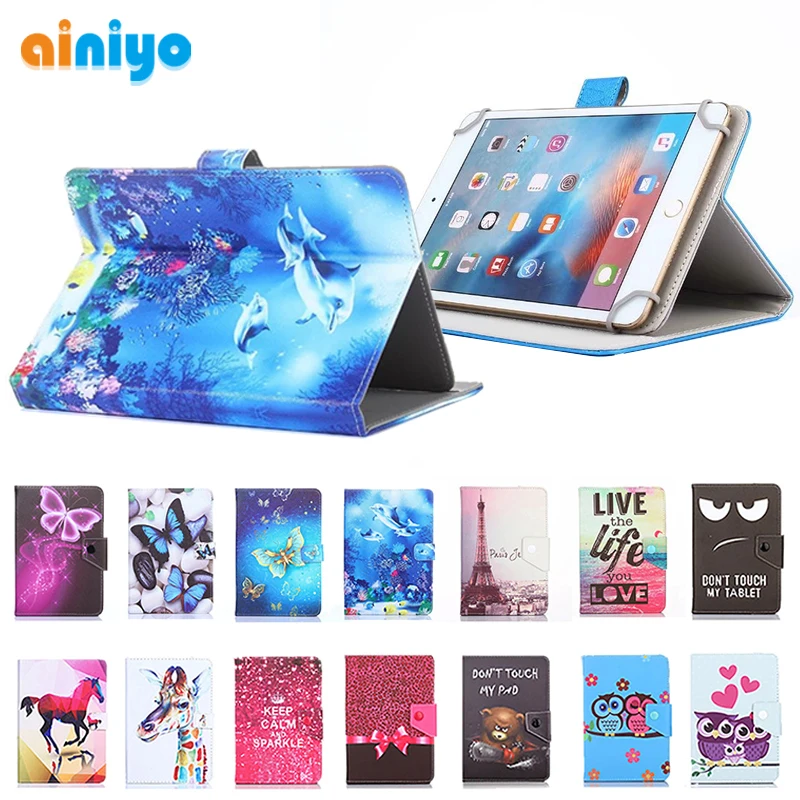 Capa Protetora Universal para Blackview Tab Polegada Tablet pc Desenhos Animados Impresso Capa de Couro do Plutônio para Blackview Tab6