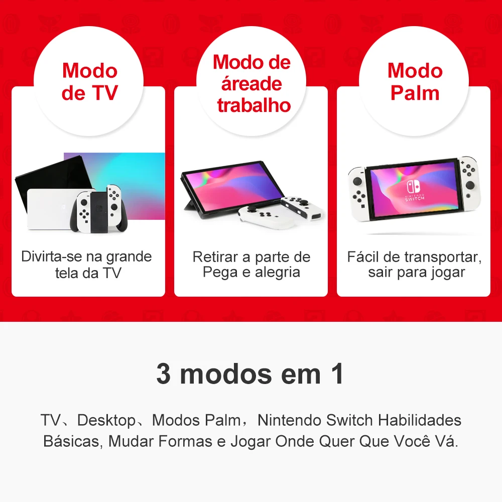 Nintendo Switch OLED Console Multiple Color Editions with 7 Inch OLED Screen Support TV Tabletop and Handheld Game Mode