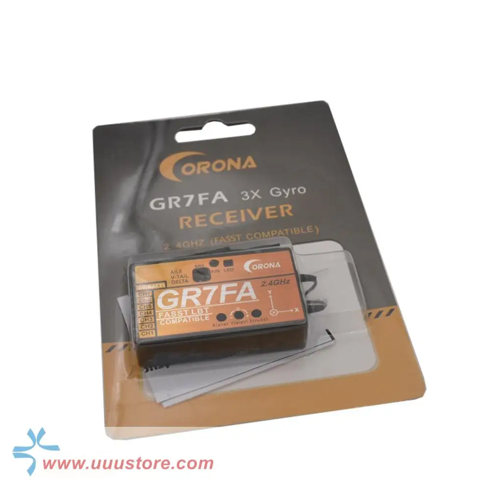 2021 NEW GR7FA CORONA 7ch SBUS Receiver With Gyro Compatible Futaba FASST 14SG 16SG 18MZ for racing drone 6