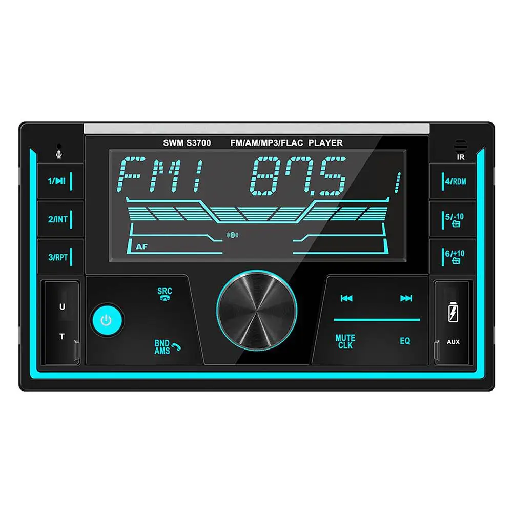 

2-Din Car Radio MP3 Player 12V Dual USB Charging Car Charger Support TF Card USB Disk AUX Input Audio Player with Remote Control