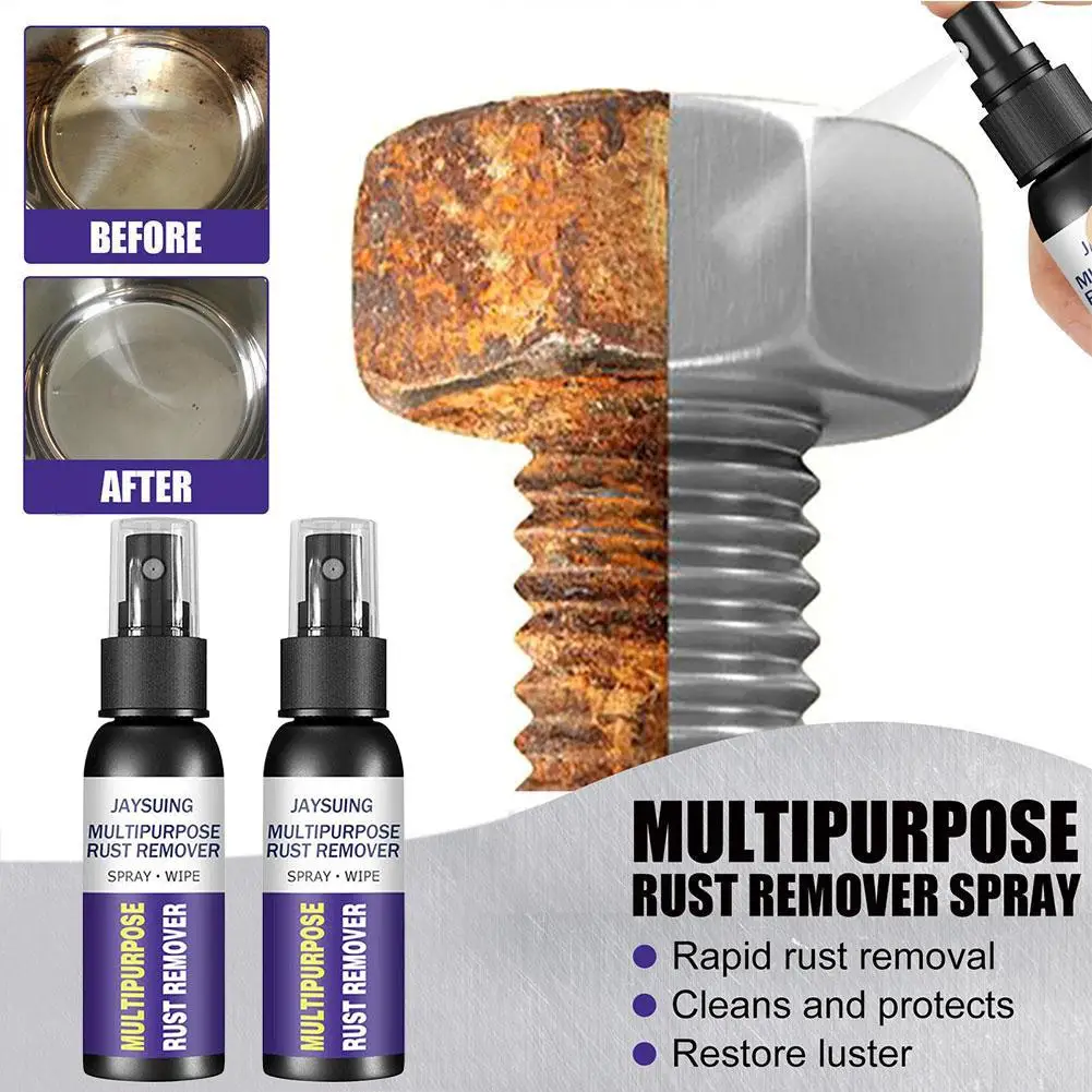 2bottle Rust Remover Derusting Spray Car Anti-Rust Maintenance Multi-Purpose Motorcycle Metal Remover Spray Parts Car Derus K2O8