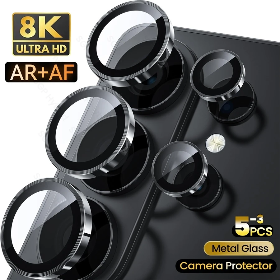 Enhanced Metal Ring Lens Glass Camera Protector Cover - Premium Accessories
