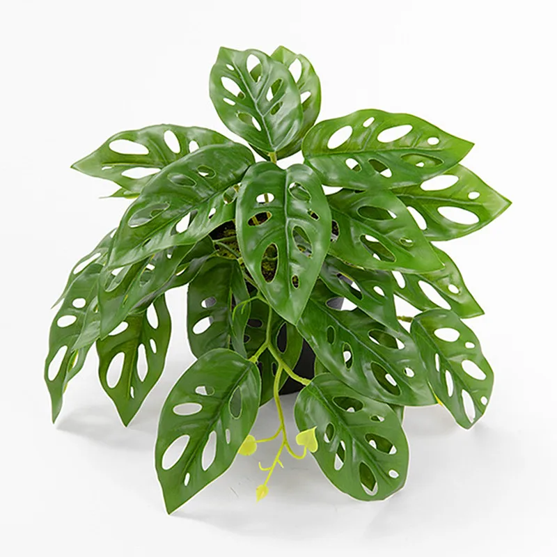 Artificial Green Palm Tree Arrangement - Desktop Home and Office Decor
