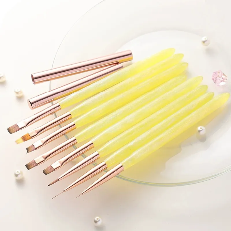 1PCS Nail Brush Nylon Hair Nail Art Brush Liner Brush Nail Painting Brush Acrylic UV Gel Powder Nail Polish Brush 5