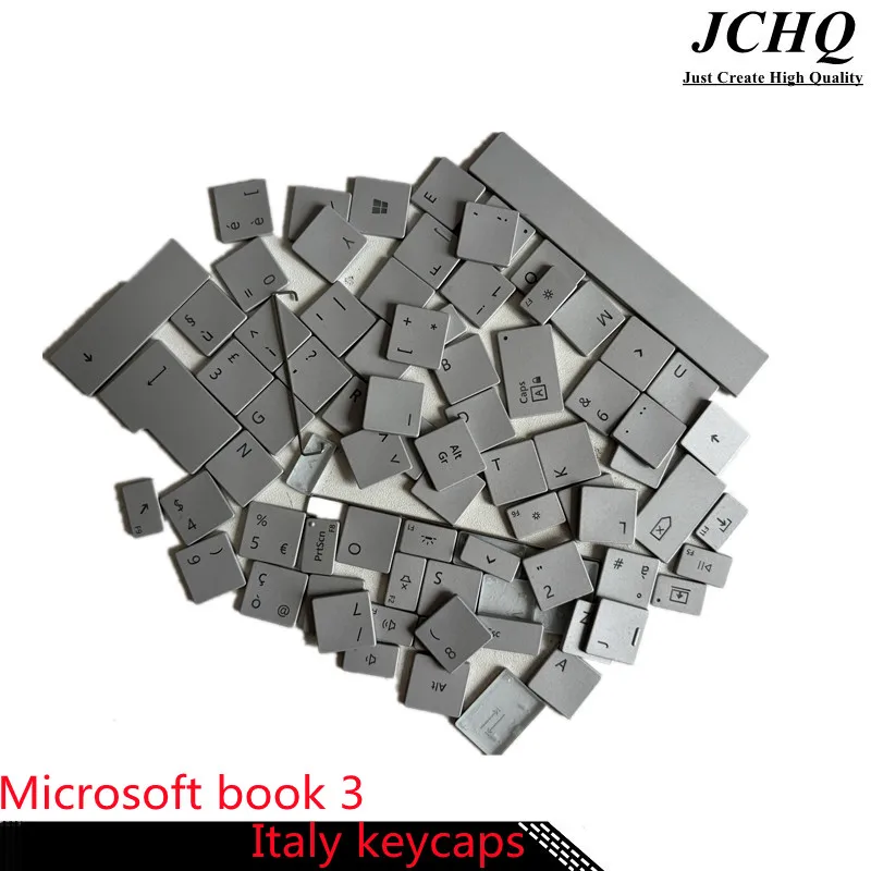 Колпачки для клавиш JCHQ для Microsoft Surface BOOK 3 1900 1907 1908 1909, колпачки для клавиш IT 13,5 дюйма, 15 дюймов, серебристые
