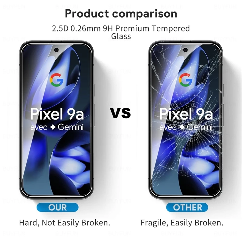 Premium Protective Case with 9H Tempered Glass Screen Protector