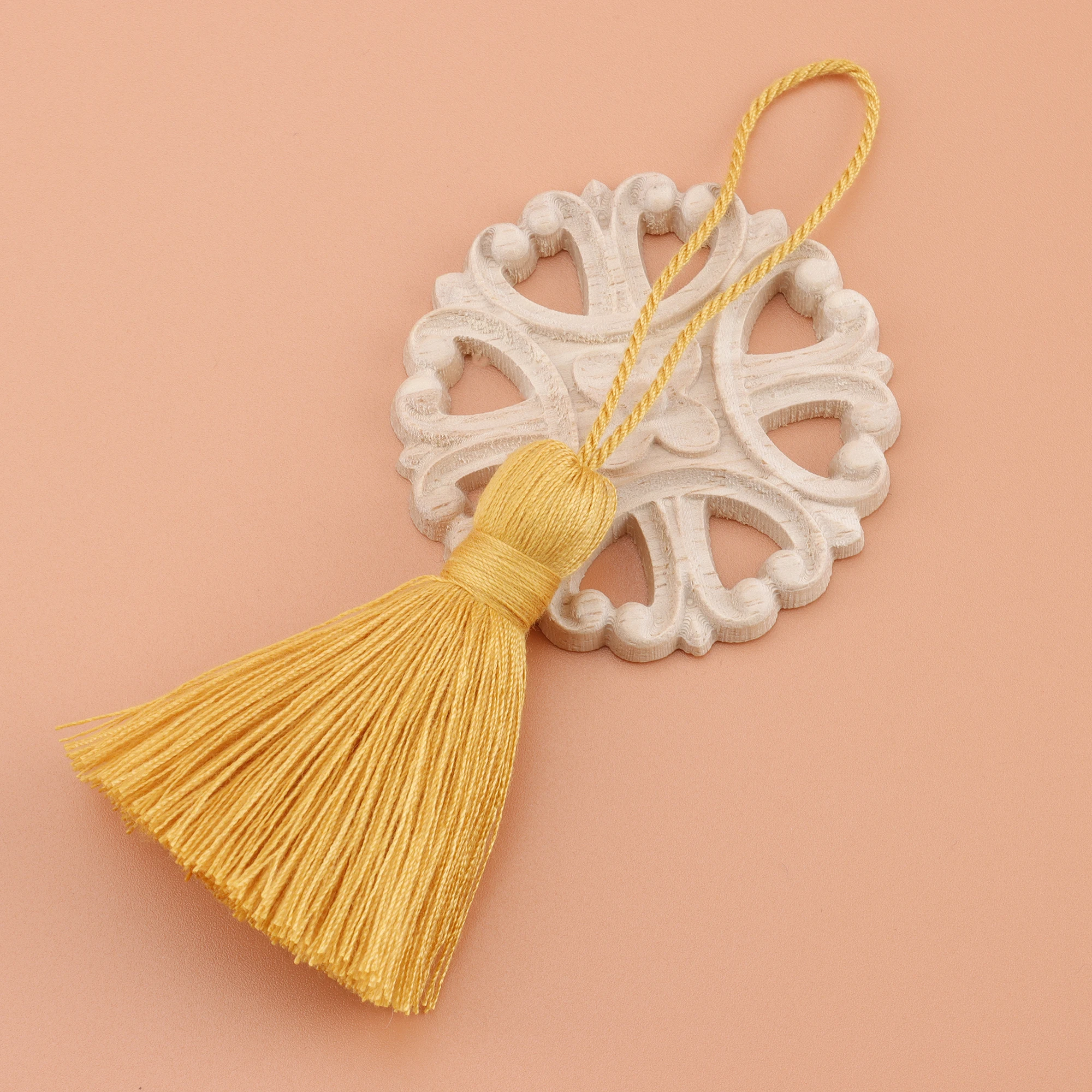 CHENGRUI L236 13.5cm tassel cotton fringe craft tassels fringe for curtain tassels for jewelry diy fringe curtain 4pcs bag
