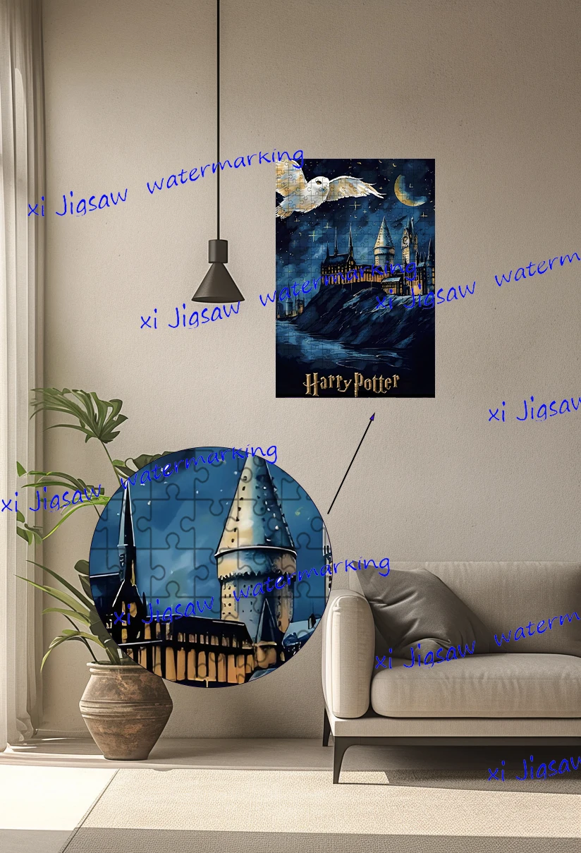 35/300 Pieces Harry Potter Puzzle Wooden One Piece Puzzles for Adults Children Educational Toys Gifts 2