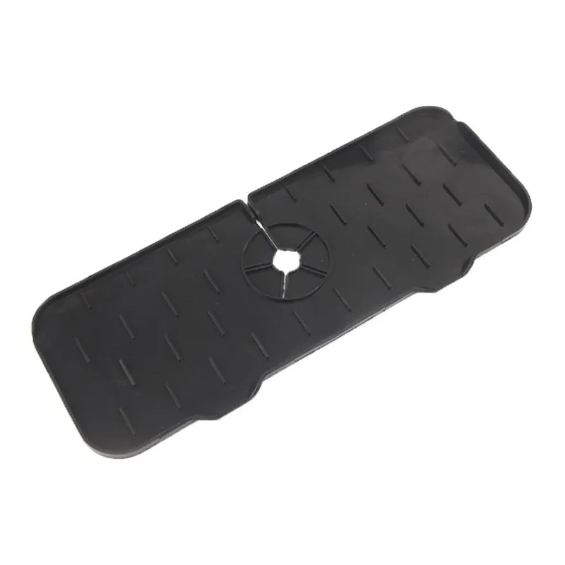 Silicone Kitchen Faucet Mat For Sink Sponge Drain Rack Foldable Sink Mat Faucet Splash Catcher Bathroom Countertop Protector Mat 5