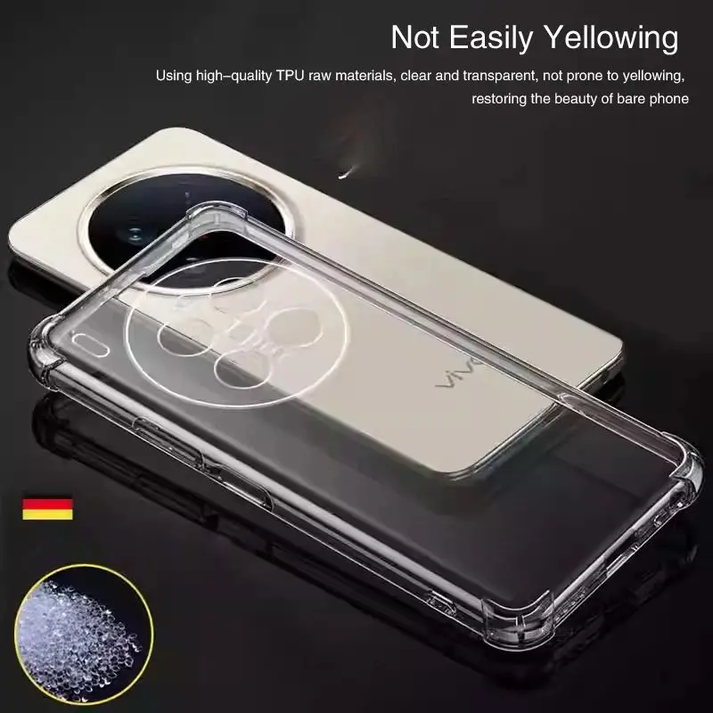 Crystal Clear Silicone Back Cover - Transparent Protective Case