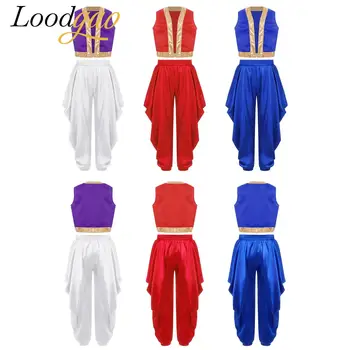 Ragazzi Arabo Principe Mitico Carnevale Vestito Cosplay 2psc Ragazzo Cosplay Principe Costumi Outfit Halloween Arabo Dress Up Costume